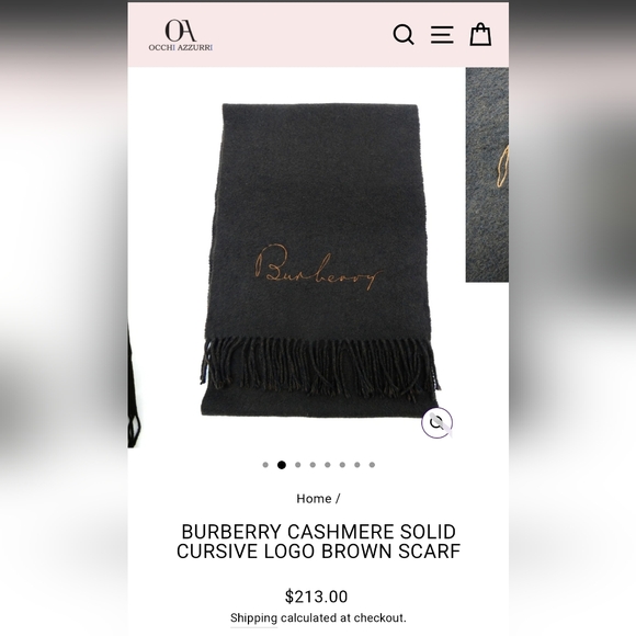 BURBERRY Cashmere Scarf - Picture 2 of 8